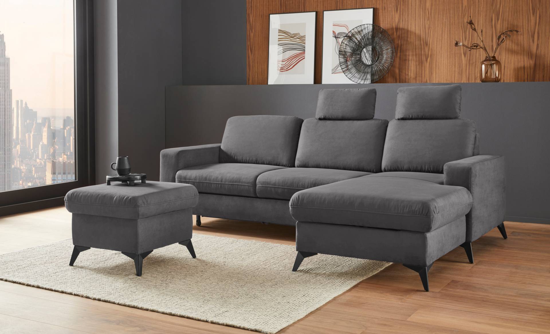Places of Style Ecksofa »Lolland L-Form«, Wahlweise mit Bettfunktion und Bettkasten, Federkern Places of Style Ecksofa »Lolland L-Form«, Wahlweise mit Bettfunktion und Bettkasten, Federkern von PLACES OF STYLE