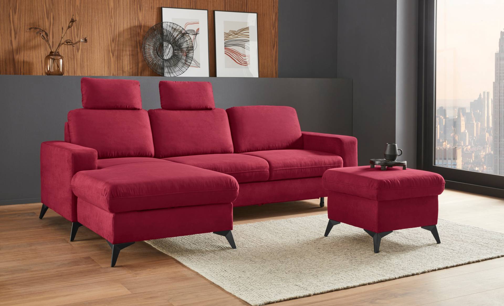 Places of Style Ecksofa »Lolland L-Form«, Wahlweise mit Bettfunktion und Bettkasten, Federkern Places of Style Ecksofa »Lolland L-Form«, Wahlweise mit Bettfunktion und Bettkasten, Federkern von PLACES OF STYLE