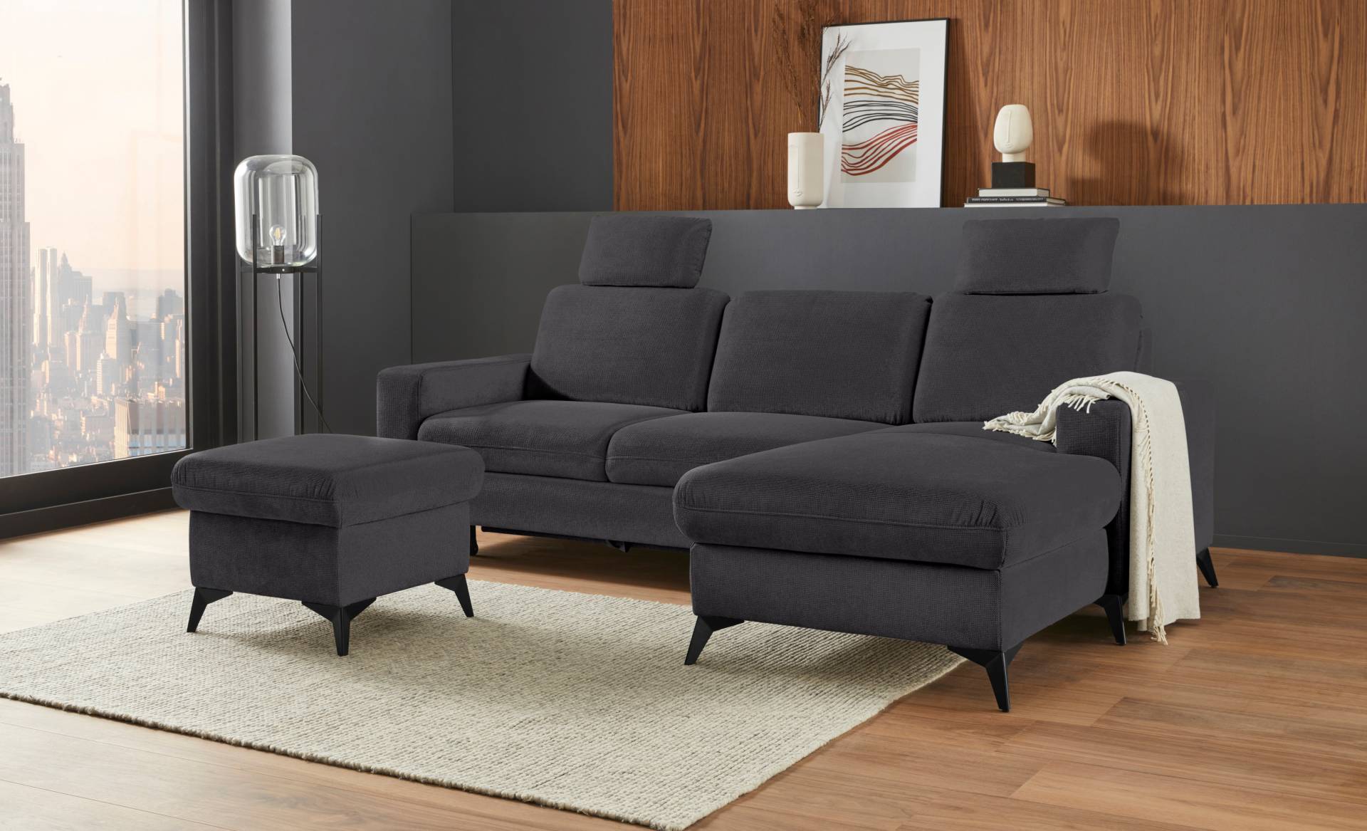 Places of Style Ecksofa »Lolland L-Form«, Wahlweise mit Bettfunktion und Bettkasten, Federkern Places of Style Ecksofa »Lolland L-Form«, Wahlweise mit Bettfunktion und Bettkasten, Federkern von PLACES OF STYLE