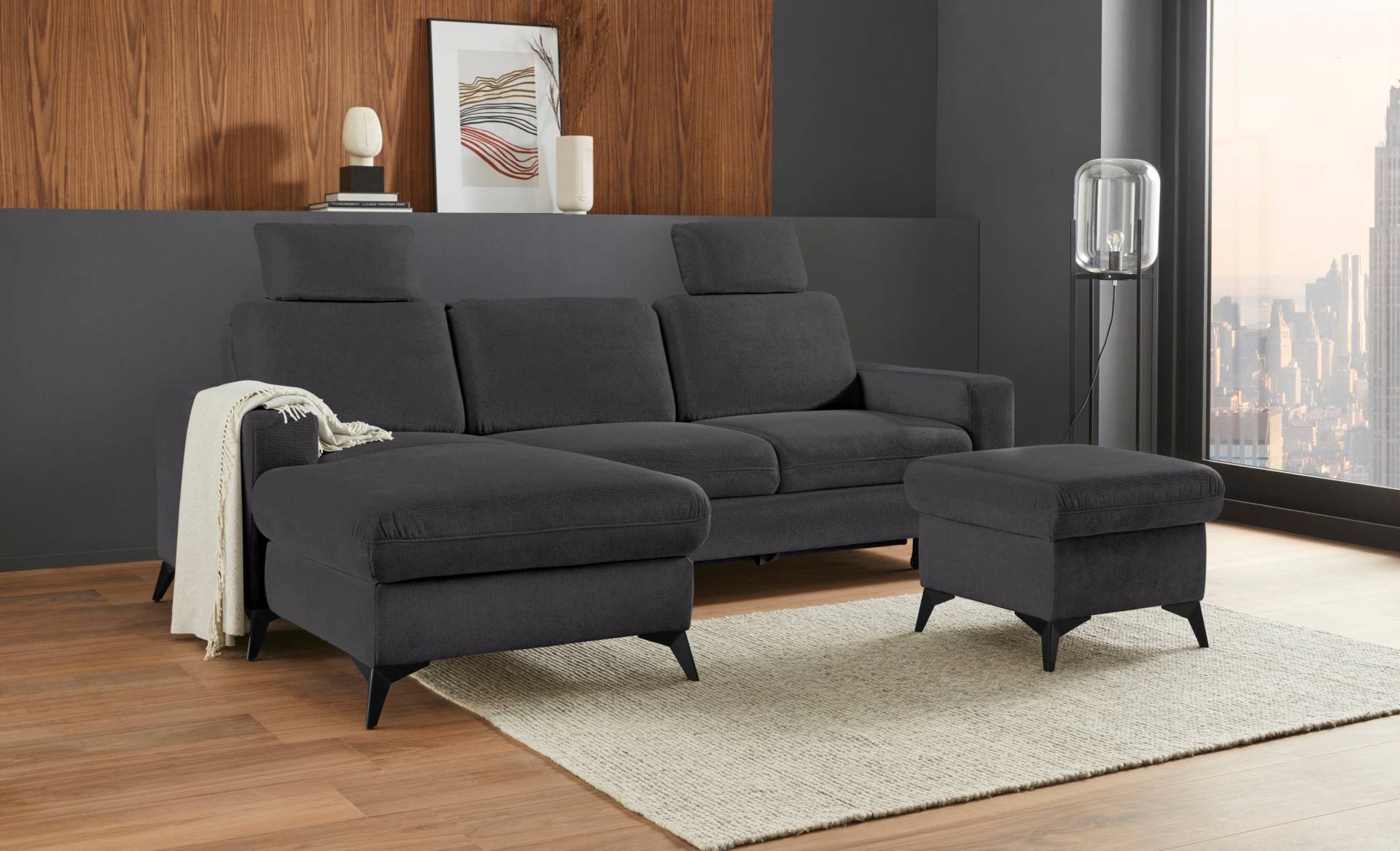 Places of Style Ecksofa »Lolland L-Form«, Wahlweise mit Bettfunktion und Bettkasten, Federkern Places of Style Ecksofa »Lolland L-Form«, Wahlweise mit Bettfunktion und Bettkasten, Federkern von PLACES OF STYLE