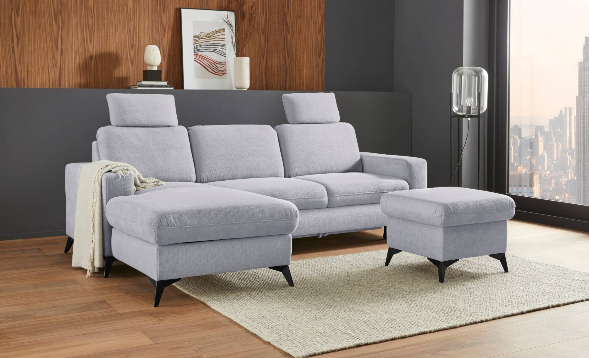Places of Style Ecksofa »Lolland L-Form«, Wahlweise mit Bettfunktion und Bettkasten, Federkern Places of Style Ecksofa »Lolland L-Form«, Wahlweise mit Bettfunktion und Bettkasten, Federkern von PLACES OF STYLE