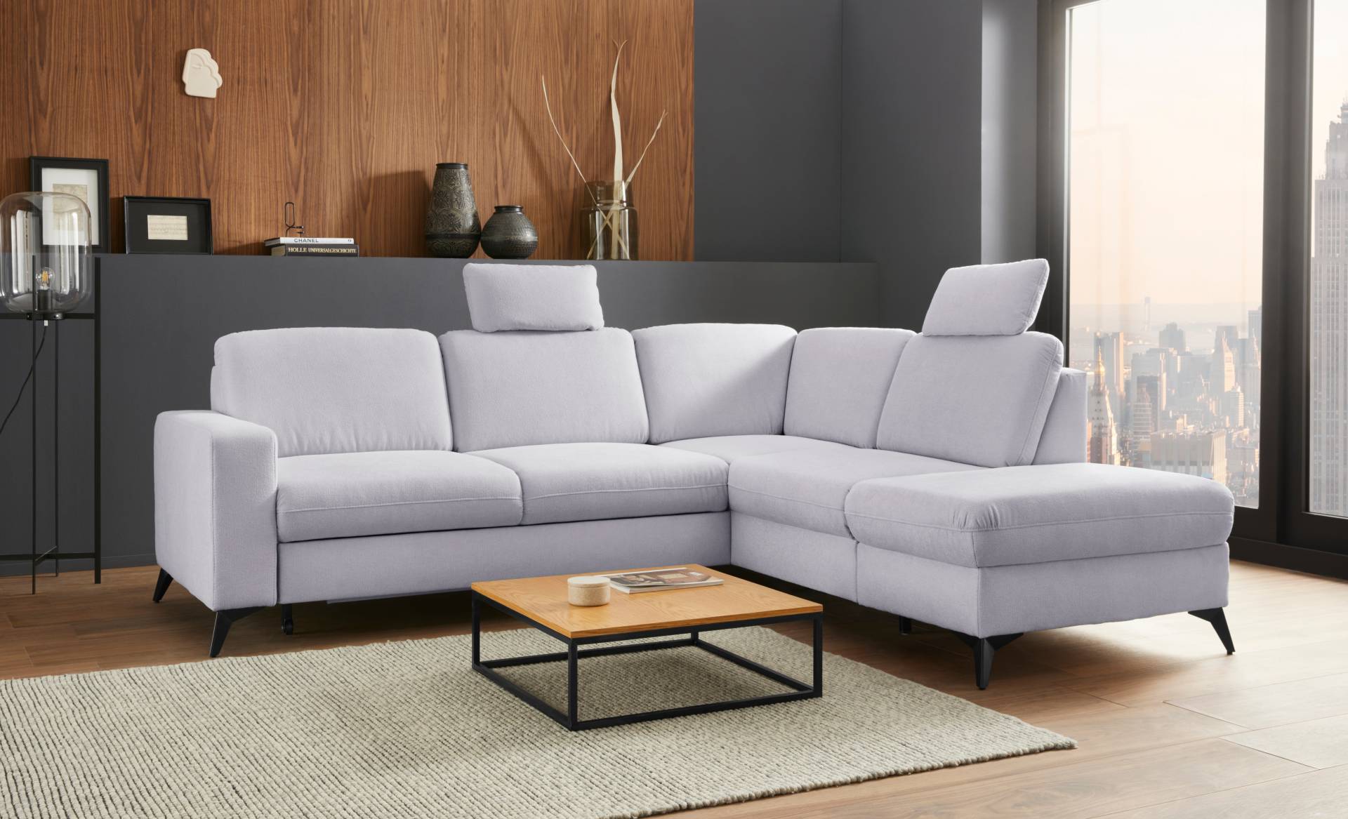 Places of Style Ecksofa »Lolland L-Form«, Wahlweise mit Bettfunktion und Stauraum, auch mit abwischbarem Bezug Places of Style Ecksofa »Lolland L-Form«, Wahlweise mit Bettfunktion und Stauraum, auch mit abwischbarem Bezug von PLACES OF STYLE