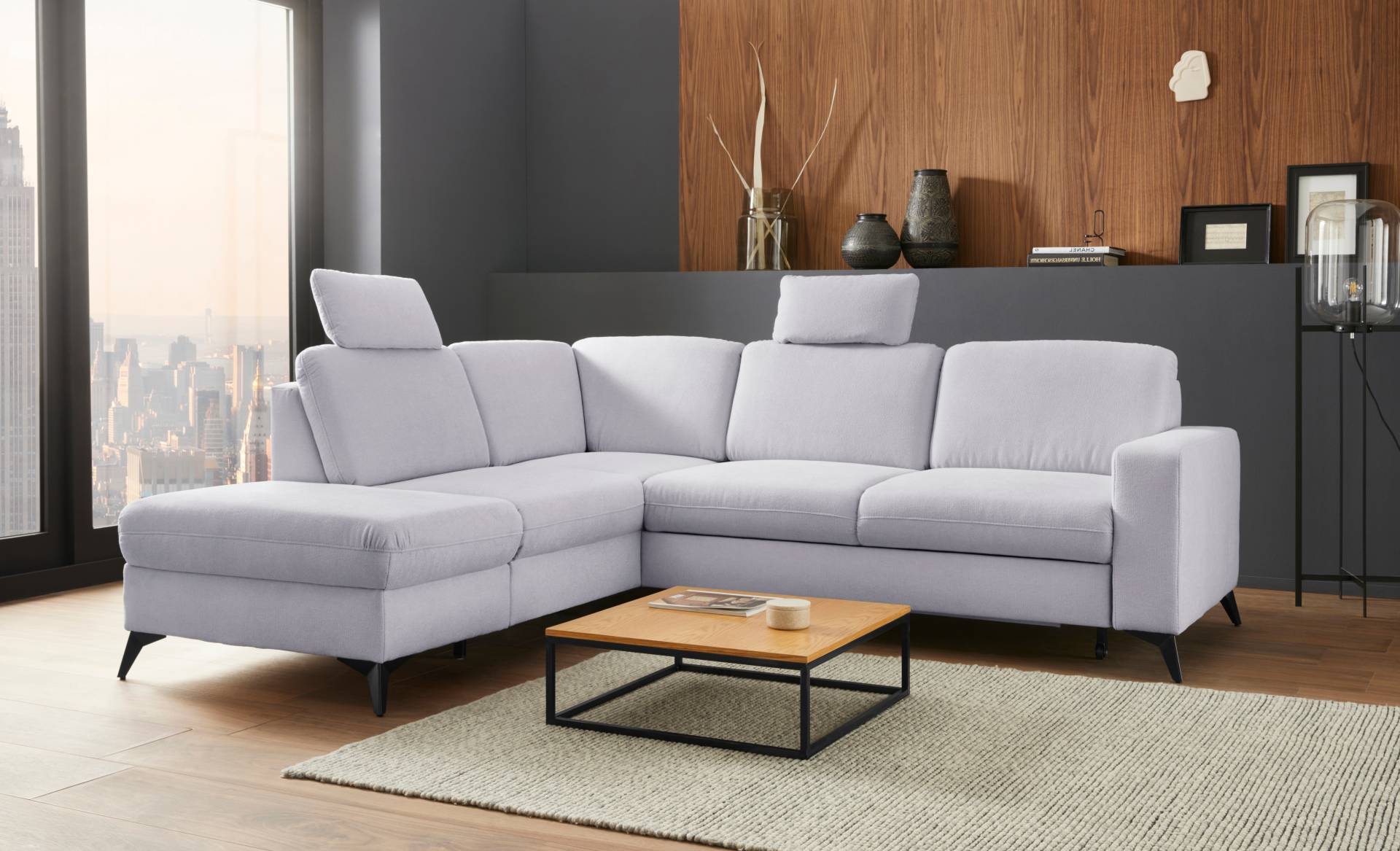 Places of Style Ecksofa »Lolland L-Form«, Wahlweise mit Bettfunktion und Stauraum, auch mit abwischbarem Bezug Places of Style Ecksofa »Lolland L-Form«, Wahlweise mit Bettfunktion und Stauraum, auch mit abwischbarem Bezug von PLACES OF STYLE