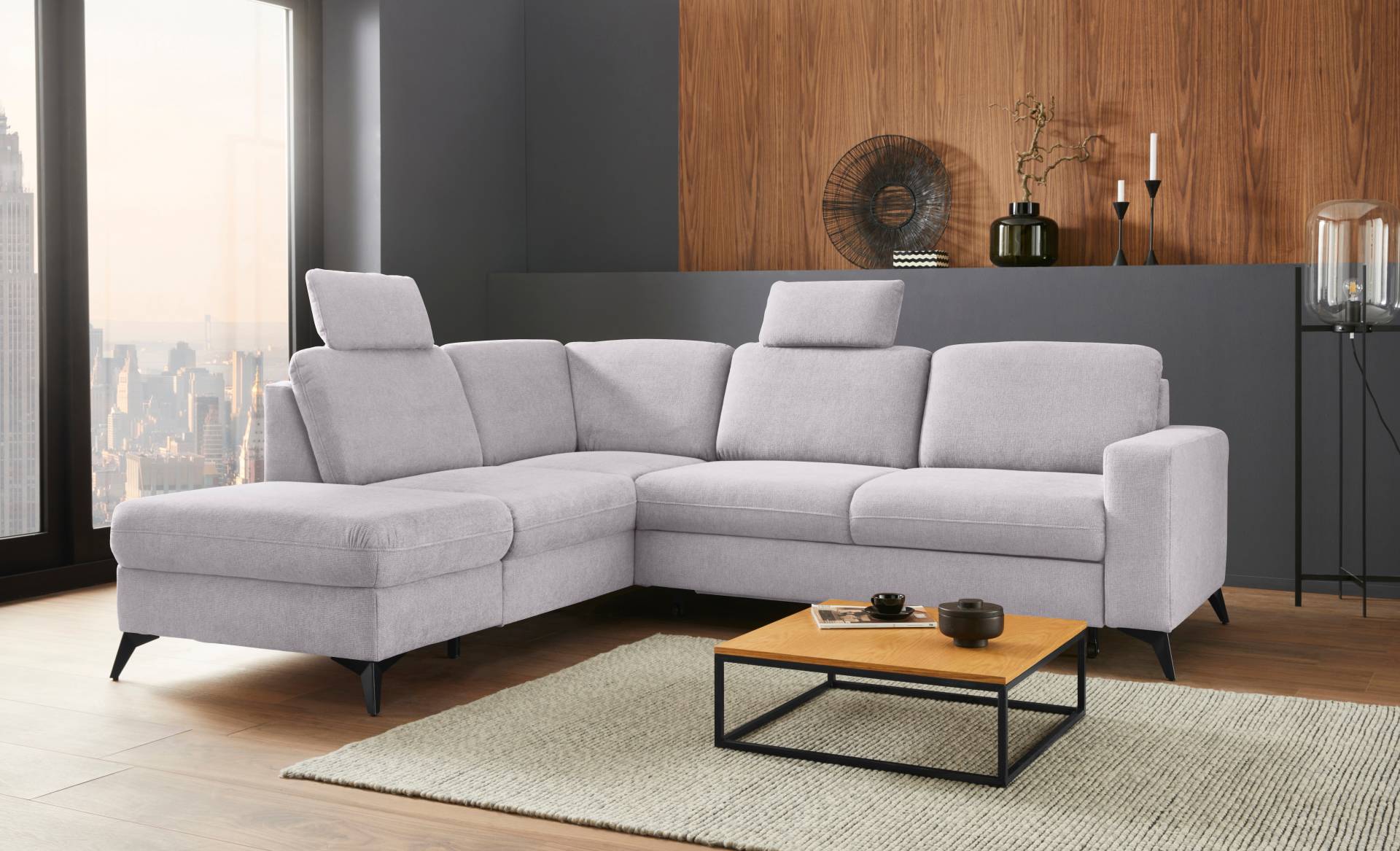 Places of Style Ecksofa »Lolland L-Form«, Wahlweise mit Bettfunktion und Stauraum, auch mit abwischbarem Bezug Places of Style Ecksofa »Lolland L-Form«, Wahlweise mit Bettfunktion und Stauraum, auch mit abwischbarem Bezug von PLACES OF STYLE