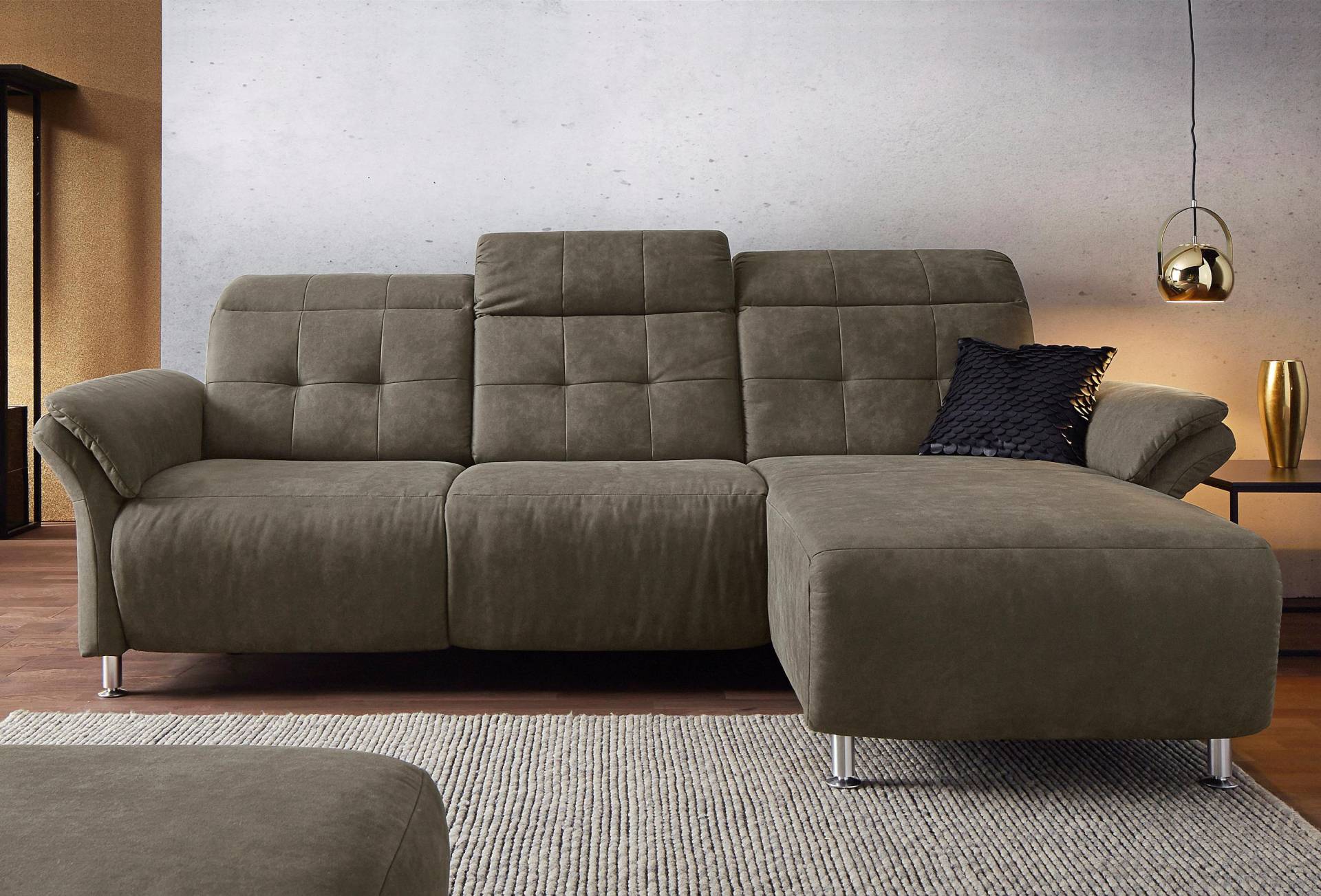 Places of Style Ecksofa »Manhattan L-Form«, 2 Sitze mit elektrischer Relaxfunktion, verstellbare Armlehnen von PLACES OF STYLE