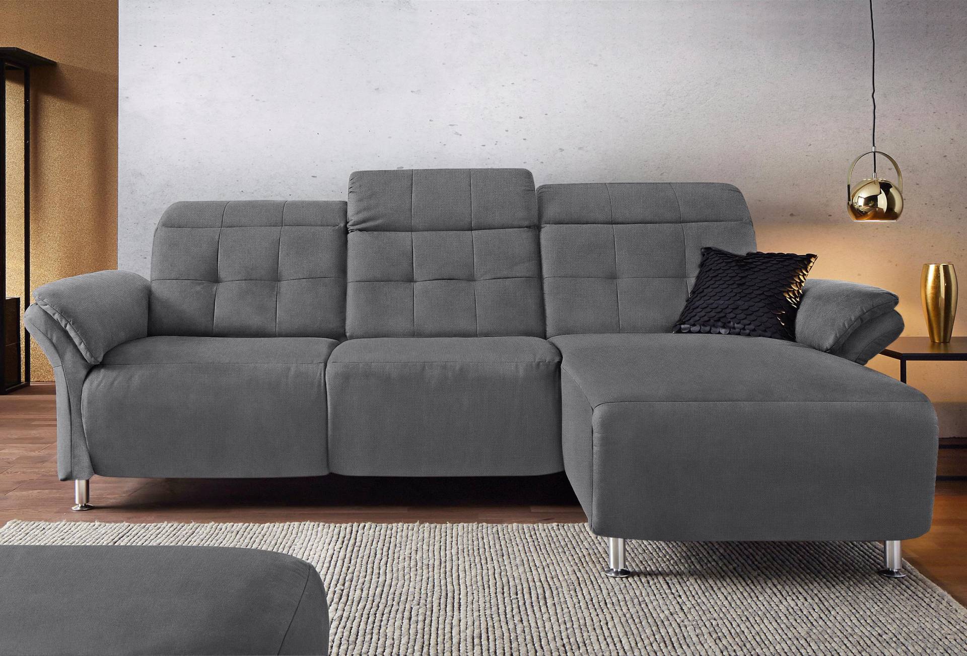 Places of Style Ecksofa »Manhattan L-Form«, 2 Sitze mit elektrischer Relaxfunktion, verstellbare Armlehnen von PLACES OF STYLE