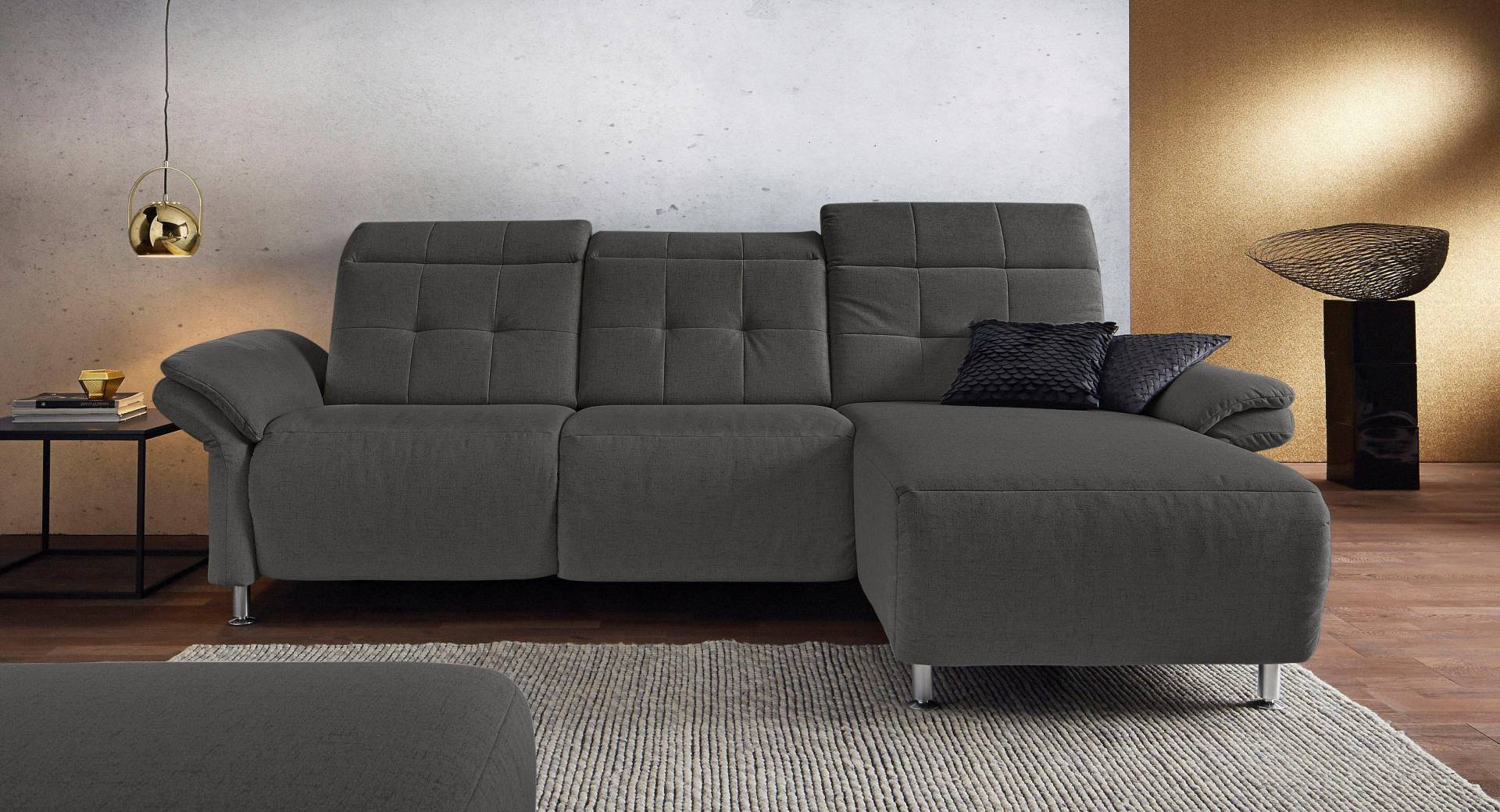 Places of Style Ecksofa »Manhattan L-Form«, 2 Sitze mit elektrischer Relaxfunktion, verstellbare Armlehnen von PLACES OF STYLE