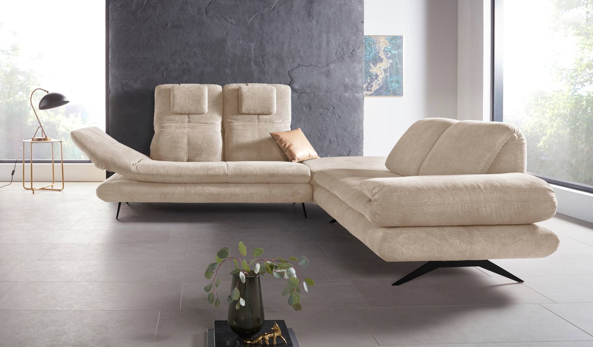 Places of Style Ecksofa »Milano L-Form« von PLACES OF STYLE