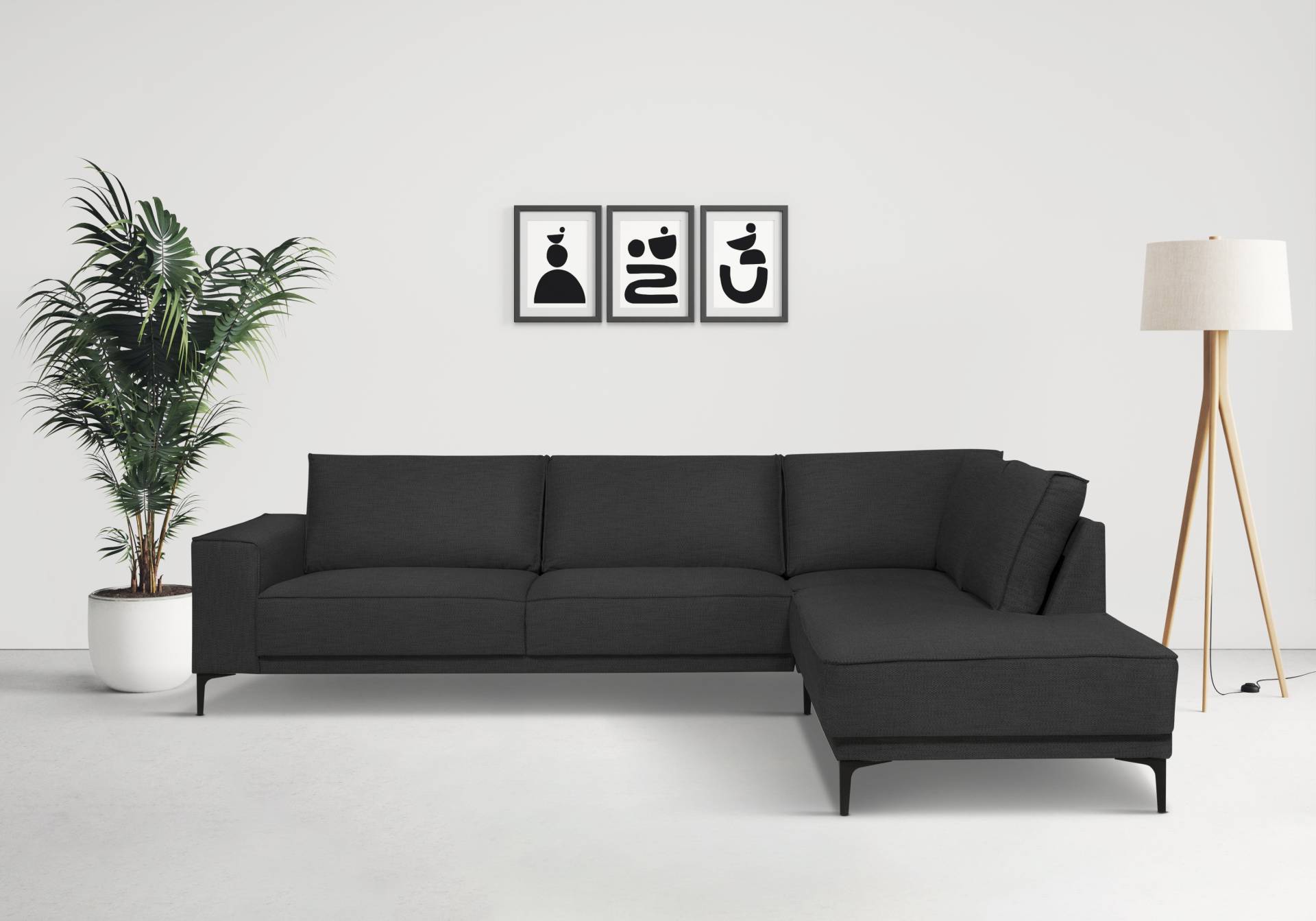 Places of Style Ecksofa Oland, L-Form, inkl. Rückenkissen, hochwertige Verarbeitung von PLACES OF STYLE