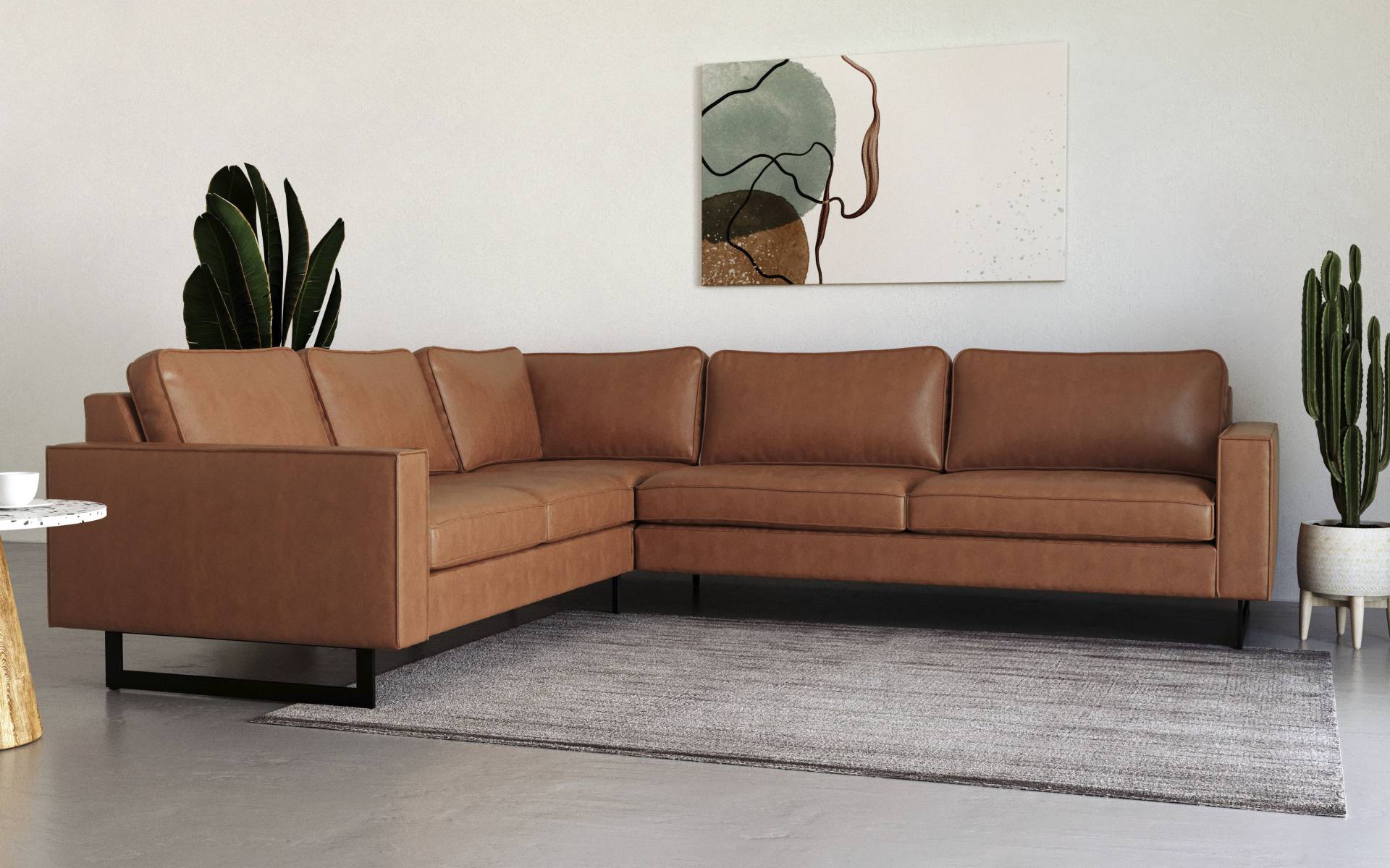 Places of Style Ecksofa »Pinto, 250/290 cm, langer Schenkel, XXL, Ottomane«, Cord, Feincord, Luxus-Microfaser Leder und Chenille Places of Style Ecksofa »Pinto, 250/290 cm, langer Schenkel, XXL, Ottomane«, Cord, Feincord, Luxus-Microfaser Leder und Chenille von PLACES OF STYLE