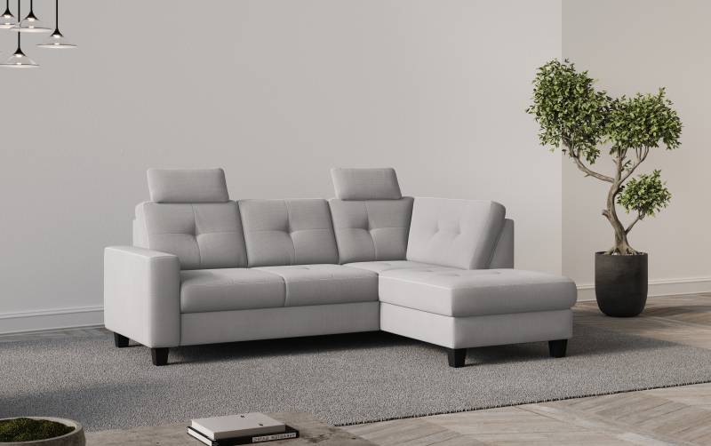 Places of Style Ecksofa »Varese«, Kreuznaht in beige von PLACES OF STYLE