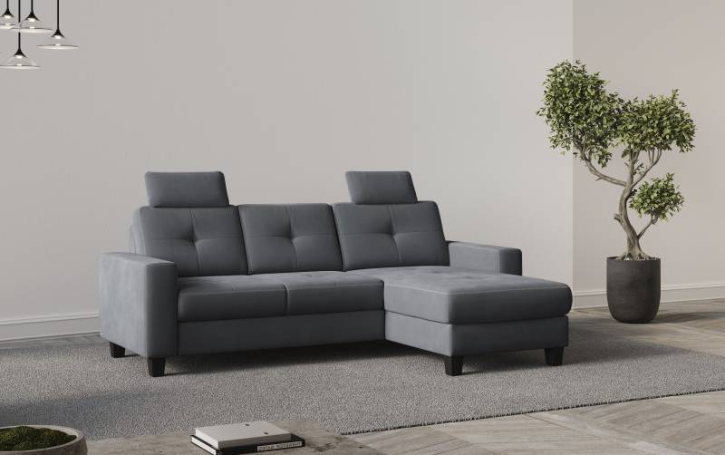 Places of Style Ecksofa »Varese L-Form«, Kreuznaht in beige von PLACES OF STYLE