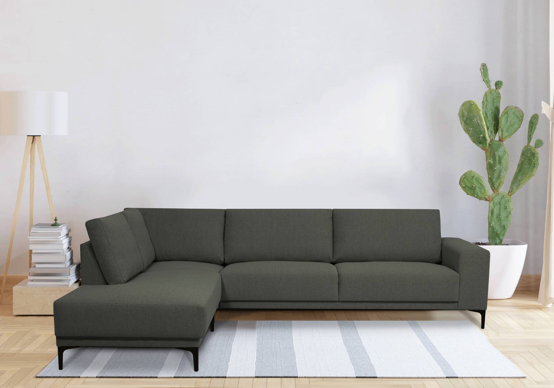 Places of Style Ecksofa »Xander, L-Form,«, Breite 289 cm, Webstoff, Soft-Touch Chenille, schwarze Metallfüssen Places of Style Ecksofa »Xander, L-Form,«, Breite 289 cm, Webstoff, Soft-Touch Chenille, schwarze Metallfüssen von PLACES OF STYLE