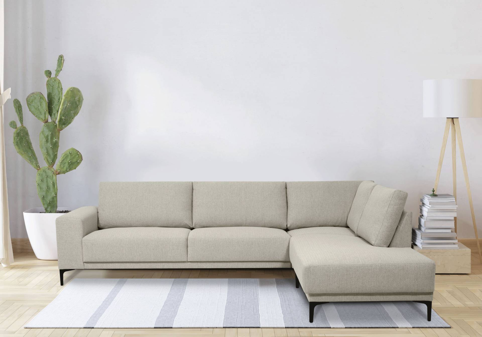 Places of Style Ecksofa »Xander, L-Form,«, Breite 289 cm, Webstoff, Soft-Touch Chenille, schwarze Metallfüssen Places of Style Ecksofa »Xander, L-Form,«, Breite 289 cm, Webstoff, Soft-Touch Chenille, schwarze Metallfüssen von PLACES OF STYLE