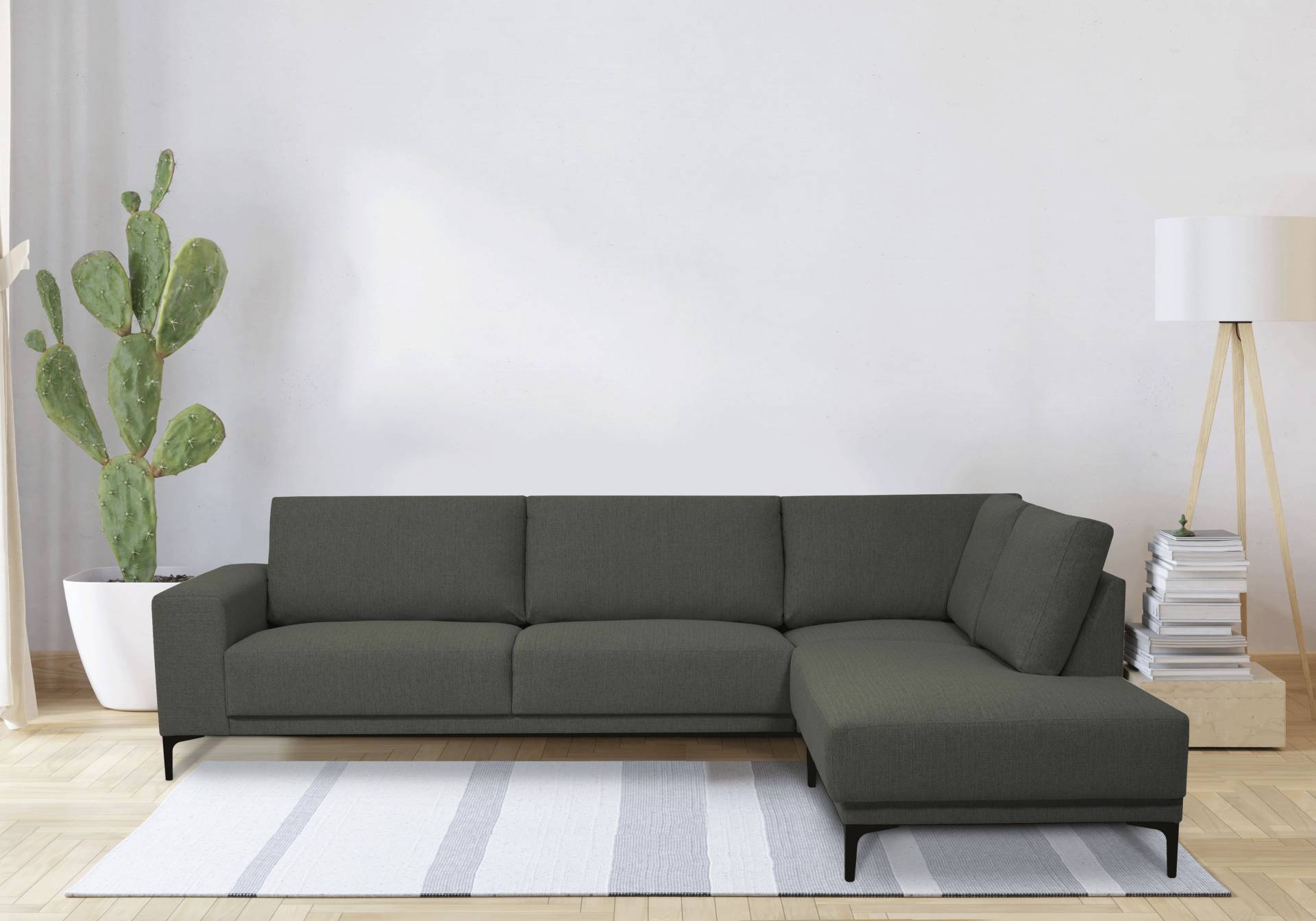 Places of Style Ecksofa »Xander, L-Form,«, Breite 289 cm, Webstoff, Soft-Touch Chenille, schwarze Metallfüssen Places of Style Ecksofa »Xander, L-Form,«, Breite 289 cm, Webstoff, Soft-Touch Chenille, schwarze Metallfüssen von PLACES OF STYLE