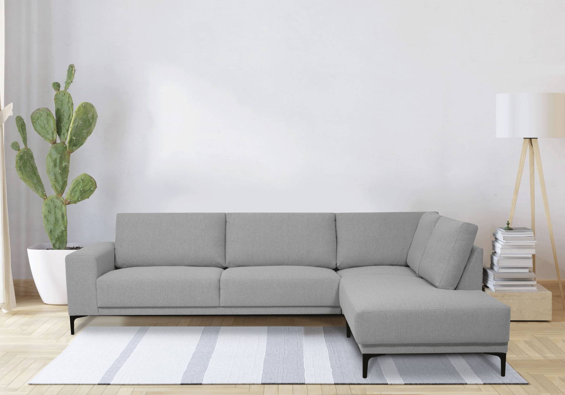Places of Style Ecksofa »Xander, L-Form,«, Breite 289 cm, Webstoff, Soft-Touch Chenille, schwarze Metallfüssen Places of Style Ecksofa »Xander, L-Form,«, Breite 289 cm, Webstoff, Soft-Touch Chenille, schwarze Metallfüssen von PLACES OF STYLE