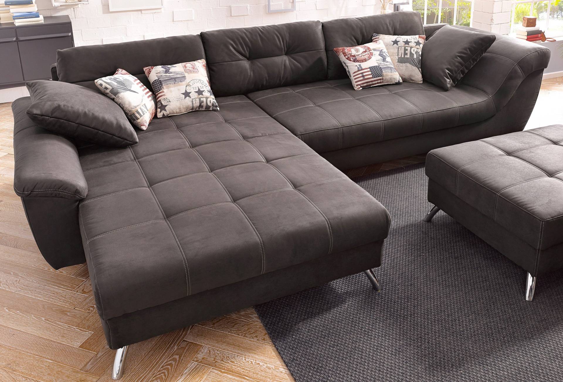 Jockenhöfer Gruppe Ecksofa »San Francisco L-Form«, mit eingearbeiteter Kaltschaummatte und Steppung, inklusive Kissen Jockenhöfer Gruppe Ecksofa »San Francisco L-Form«, mit eingearbeiteter Kaltschaummatte und Steppung, inklusive Kissen von Jockenhöfer Gruppe