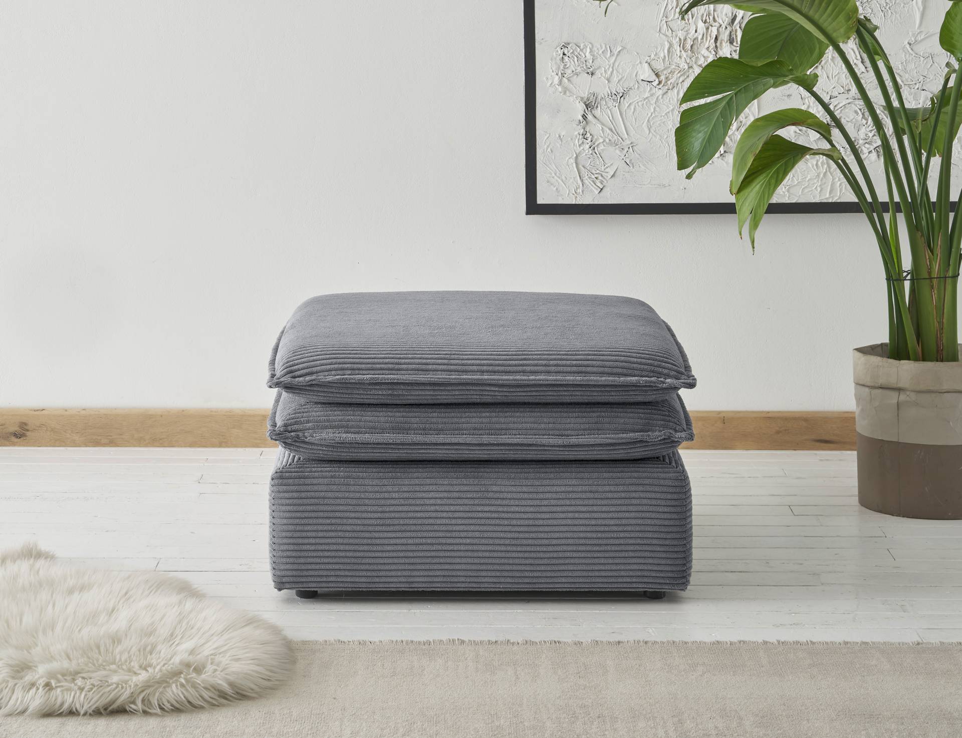 Places of Style Hocker »PIAGGE«, Hochwertiger Cord, passend zum Sessel Places of Style Hocker »PIAGGE«, Hochwertiger Cord, passend zum Sessel von PLACES OF STYLE