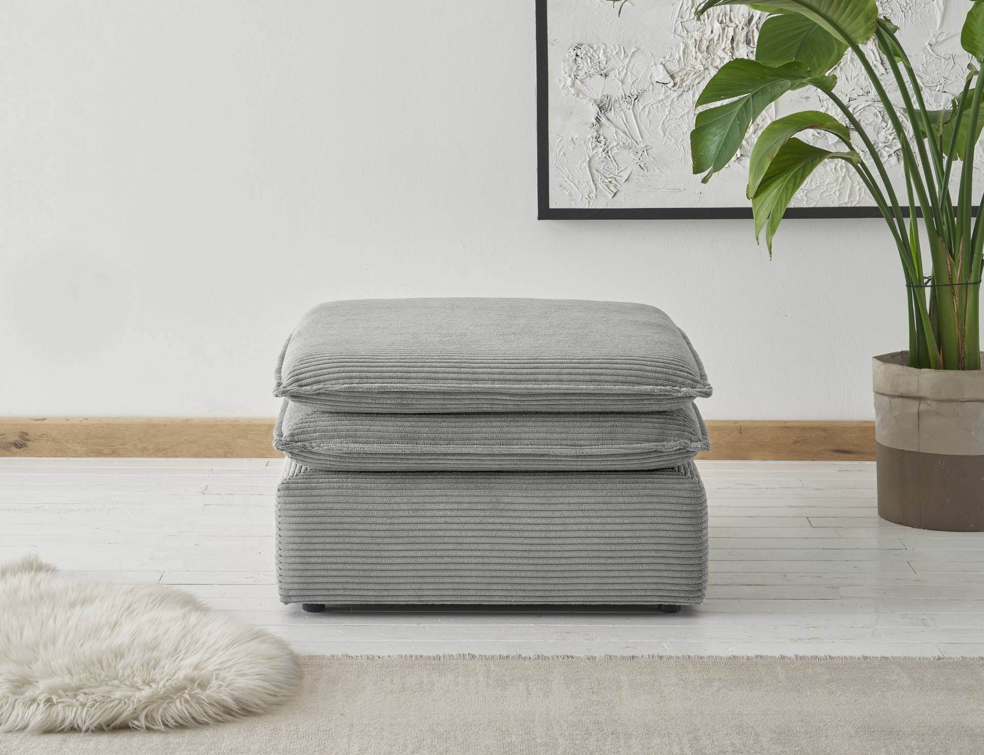 Places of Style Hocker »PIAGGE«, Hochwertiger Cord, passend zum Sessel Places of Style Hocker »PIAGGE«, Hochwertiger Cord, passend zum Sessel von PLACES OF STYLE