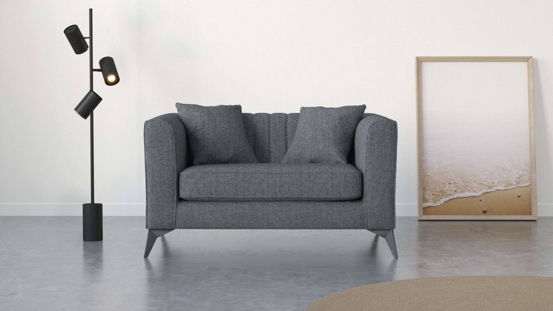 Places of Style Loveseat »MATTHEW Loungesessel, Masse B/T/H: 130/86/74 cm«, incl. Zierkissen, feine Steppung im Rücken, belastbar bis 200kg Places of Style Loveseat »MATTHEW Loungesessel, Masse B/T/H: 130/86/74 cm«, incl. Zierkissen, feine Steppung im Rücken, belastbar bis 200kg von PLACES OF STYLE