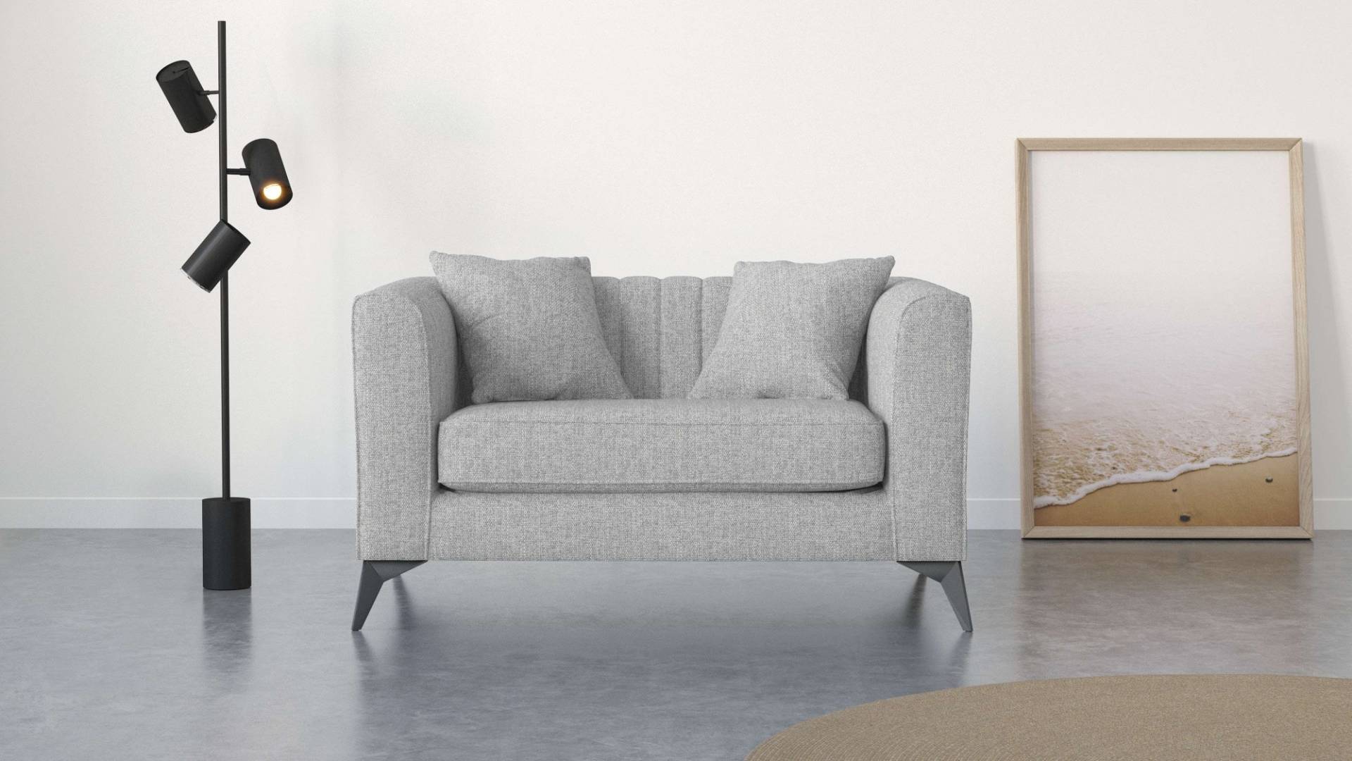 Places of Style Loveseat »MATTHEW Loungesessel, Masse B/T/H: 130/86/74 cm«, incl. Zierkissen, feine Steppung im Rücken, belastbar bis 200kg Places of Style Loveseat »MATTHEW Loungesessel, Masse B/T/H: 130/86/74 cm«, incl. Zierkissen, feine Steppung im Rücken, belastbar bis 200kg von PLACES OF STYLE