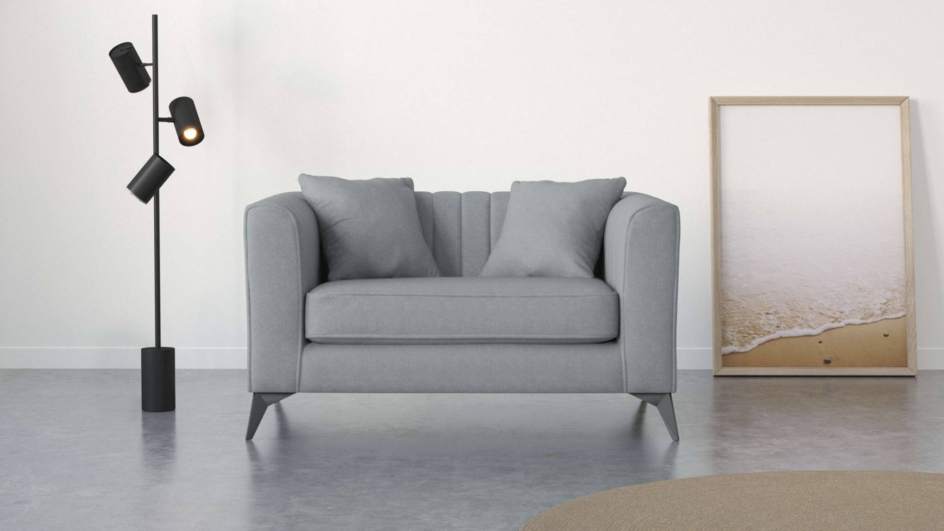 Places of Style Loveseat »MATTHEW Loungesessel, Masse B/T/H: 130/86/74 cm«, incl. Zierkissen, feine Steppung im Rücken, belastbar bis 200kg Places of Style Loveseat »MATTHEW Loungesessel, Masse B/T/H: 130/86/74 cm«, incl. Zierkissen, feine Steppung im Rücken, belastbar bis 200kg von PLACES OF STYLE