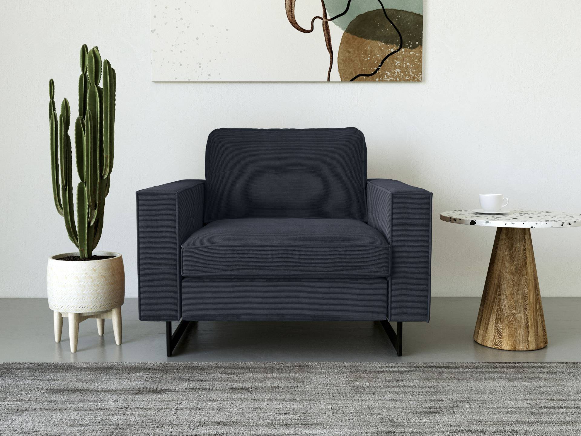 Places of Style Loveseat »Pinto«, mit Keder, Metallfüssen und auch in Cord Bezug erhältlich Places of Style Loveseat »Pinto«, mit Keder, Metallfüssen und auch in Cord Bezug erhältlich von PLACES OF STYLE