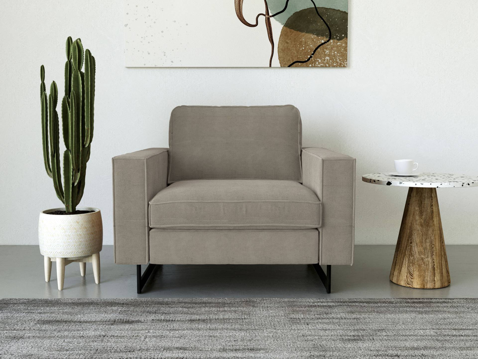 Places of Style Loveseat »Pinto«, mit Keder, Metallfüssen und auch in Cord Bezug erhältlich Places of Style Loveseat »Pinto«, mit Keder, Metallfüssen und auch in Cord Bezug erhältlich von PLACES OF STYLE