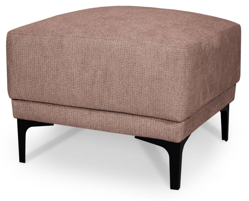 Places of Style Polsterhocker »Xander«, Breite 58 cm, Soft-Touch Chenille, schwarze Metallfüssen von PLACES OF STYLE