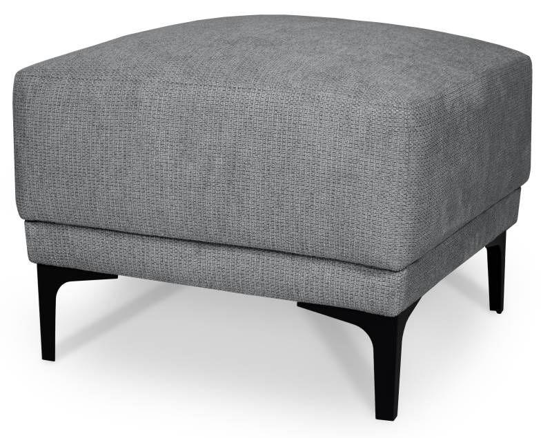 Places of Style Polsterhocker »Xander«, Breite 58 cm, Soft-Touch Chenille, schwarze Metallfüssen von PLACES OF STYLE
