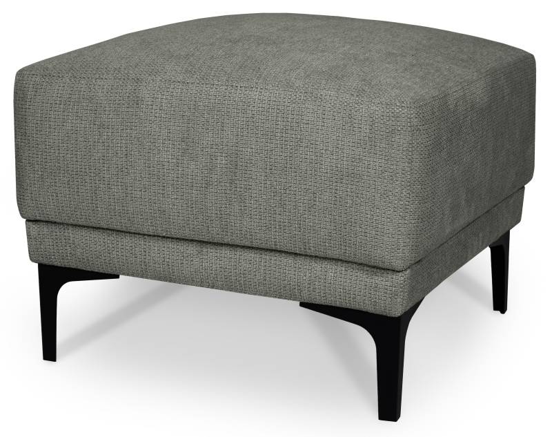 Places of Style Polsterhocker »Xander«, Breite 58 cm, Soft-Touch Chenille, schwarze Metallfüssen von PLACES OF STYLE