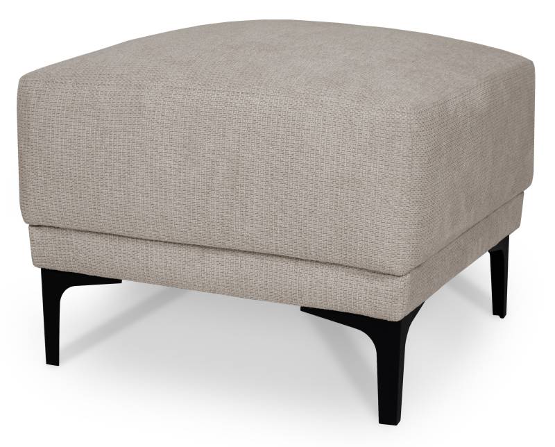 Places of Style Polsterhocker »Xander«, Breite 58 cm, Soft-Touch Chenille, schwarze Metallfüssen von PLACES OF STYLE