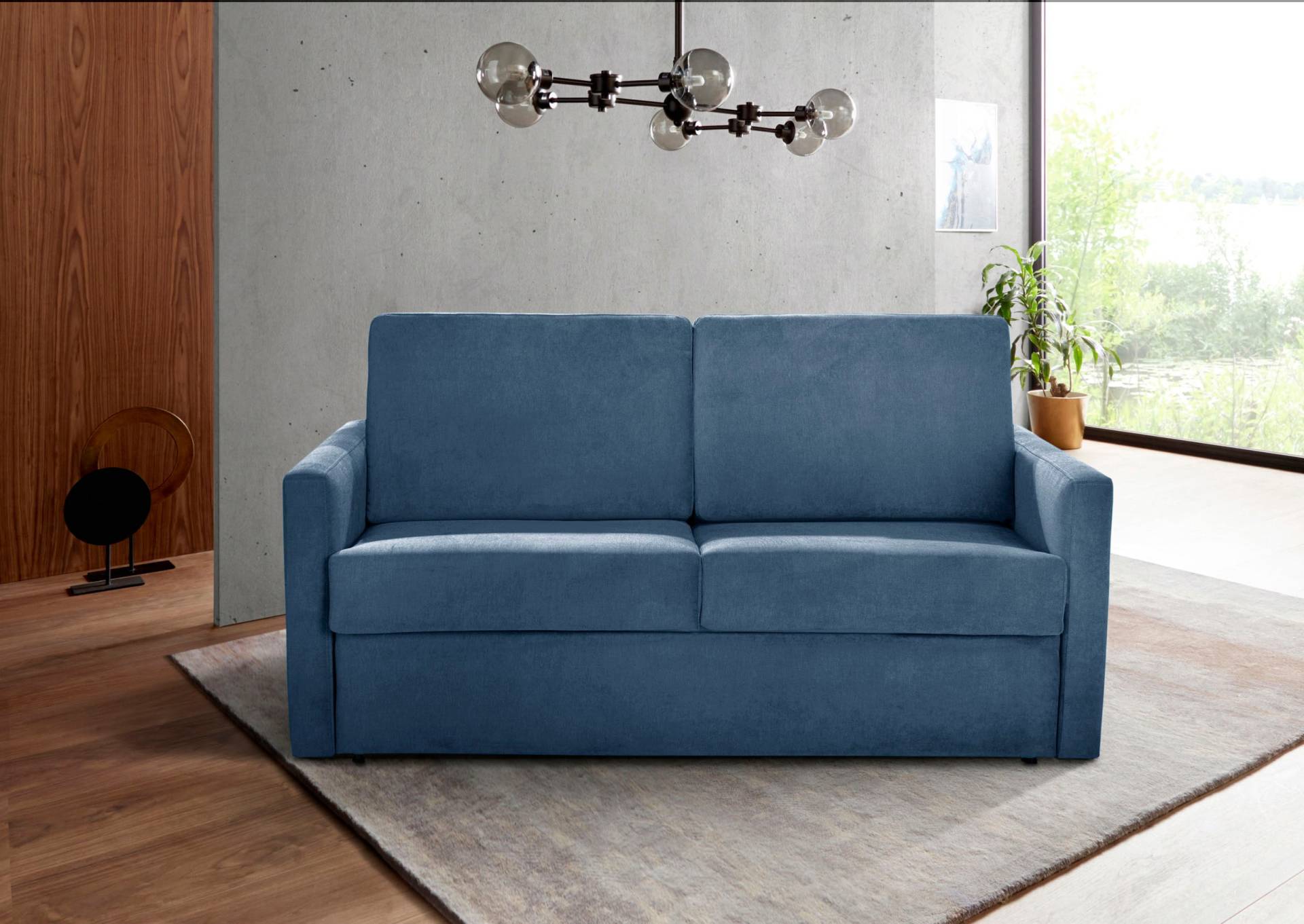 Places of Style Schlafsofa »Goldfarbenpoint 162 cm, Dauerschläfer, Liegefläche 120/200cm,«, 2-Sitzer mit Bettfunktion, Bonell-Federkernmatratze von PLACES OF STYLE
