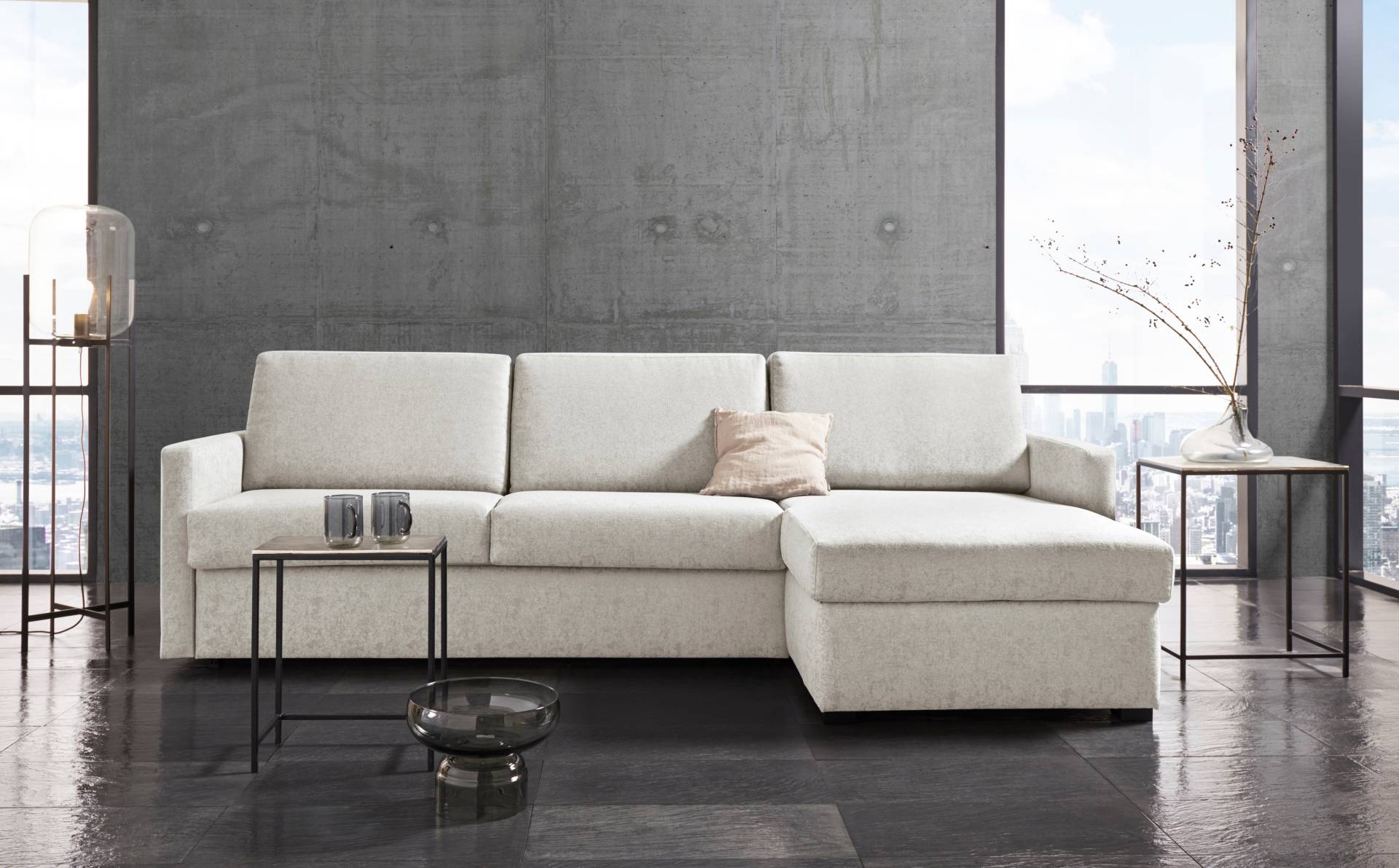 Places of Style Schlafsofa »GOLDPOINT Ecksofa 264 cm, Liegefläche (140/200cm), L-Form,«, Bettfunktion, Bonell-Federkernmatratze und Dauerschläfer-Funktion Places of Style Schlafsofa »GOLDPOINT Ecksofa 264 cm, Liegefläche (140/200cm), L-Form,«, Bettfunktion, Bonell-Federkernmatratze und Dauerschläfer-Funktion von PLACES OF STYLE