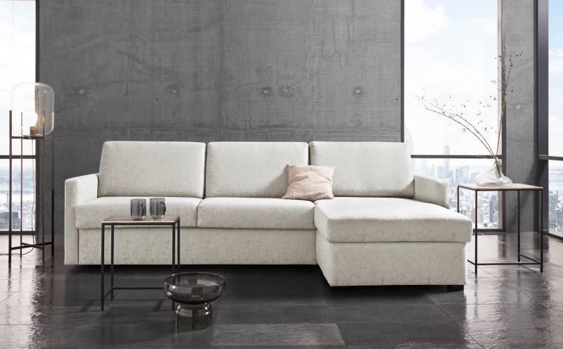Places of Style Schlafsofa »GOLDPOINT Ecksofa 264 cm, Liegefläche (140/200cm), L-Form,«, Bettfunktion, Bonell-Federkernmatratze und Dauerschläfer-Funktion von PLACES OF STYLE