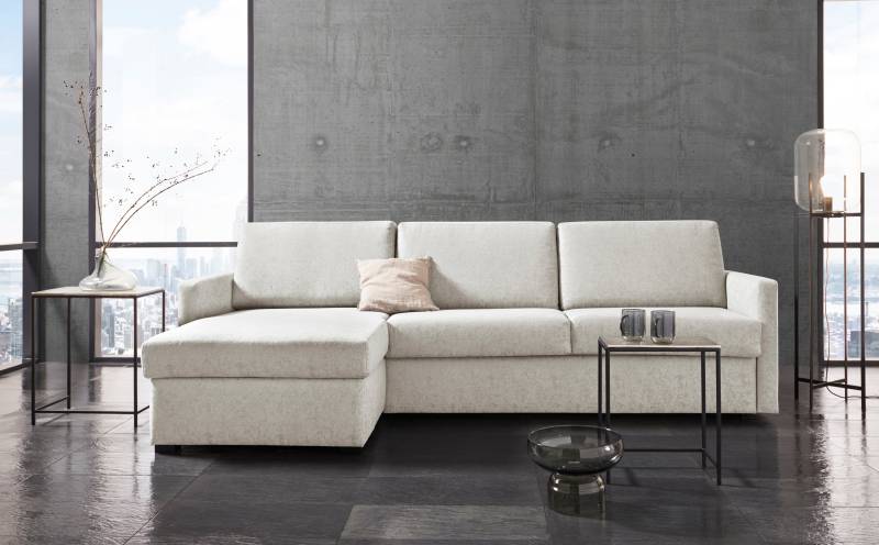 Places of Style Schlafsofa »GOLDPOINT Ecksofa 264 cm, Liegefläche (140/200cm), L-Form,«, Bettfunktion, Bonell-Federkernmatratze und Dauerschläfer-Funktion von PLACES OF STYLE