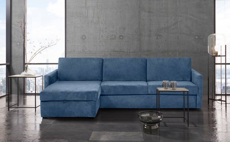 Places of Style Schlafsofa »GOLDPOINT Ecksofa 264 cm, Liegefläche (140/200cm), L-Form,«, Bettfunktion, Bonell-Federkernmatratze und Dauerschläfer-Funktion von PLACES OF STYLE