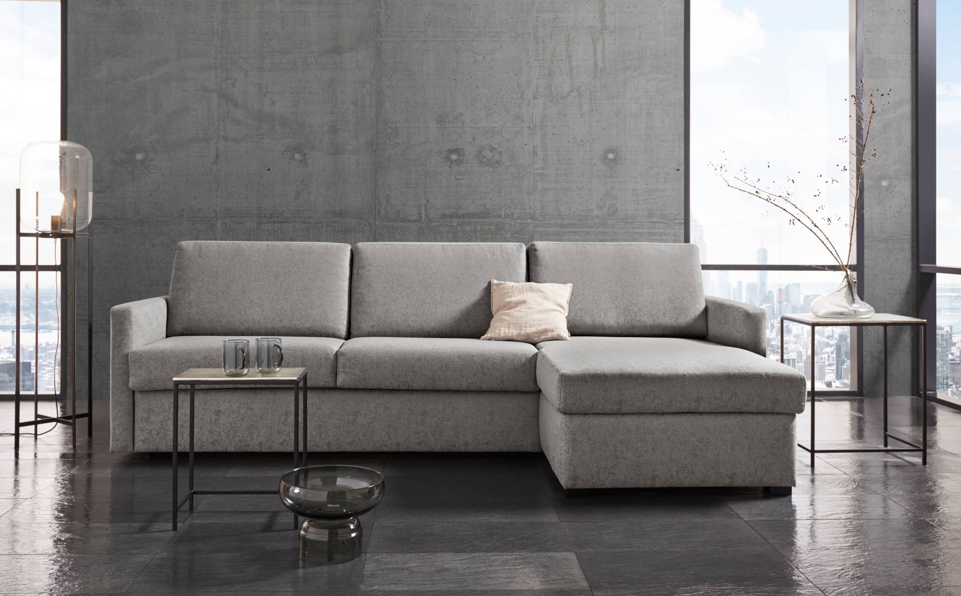 Places of Style Schlafsofa »GOLDPOINT Ecksofa 264 cm, Liegefläche (140/200cm), L-Form,«, Bettfunktion, Bonell-Federkernmatratze und Dauerschläfer-Funktion Places of Style Schlafsofa »GOLDPOINT Ecksofa 264 cm, Liegefläche (140/200cm), L-Form,«, Bettfunktion, Bonell-Federkernmatratze und Dauerschläfer-Funktion von PLACES OF STYLE