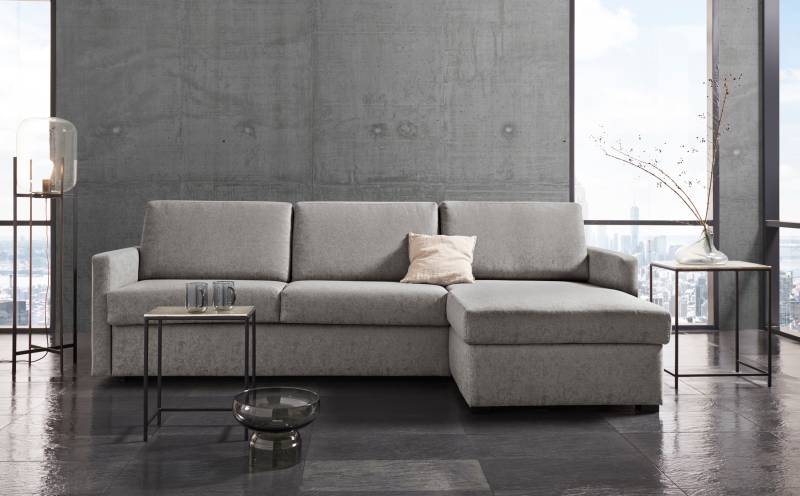 Places of Style Schlafsofa »GOLDPOINT Ecksofa 264 cm, Liegefläche (140/200cm), L-Form,«, Bettfunktion, Bonell-Federkernmatratze und Dauerschläfer-Funktion von PLACES OF STYLE
