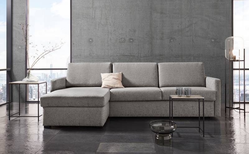Places of Style Schlafsofa »GOLDPOINT Ecksofa 264 cm, Liegefläche (140/200cm), L-Form,«, Bettfunktion, Bonell-Federkernmatratze und Dauerschläfer-Funktion von PLACES OF STYLE