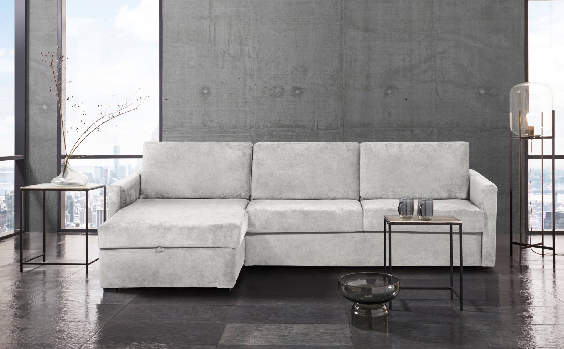 Places of Style Schlafsofa »GOLDPOINT Ecksofa 264 cm, Liegefläche (140/200cm), L-Form,«, Bettfunktion, Bonell-Federkernmatratze und Dauerschläfer-Funktion Places of Style Schlafsofa »GOLDPOINT Ecksofa 264 cm, Liegefläche (140/200cm), L-Form,«, Bettfunktion, Bonell-Federkernmatratze und Dauerschläfer-Funktion von PLACES OF STYLE