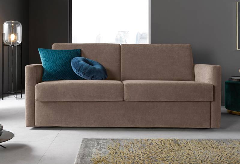 Places of Style Schlafsofa »GOLDPOINT 182cm, Dauerschläfer, Liegefläche 140/200 cm,«, 3-Sitzer mit Bettfunktion, Bonell-Federkernmatratze von PLACES OF STYLE