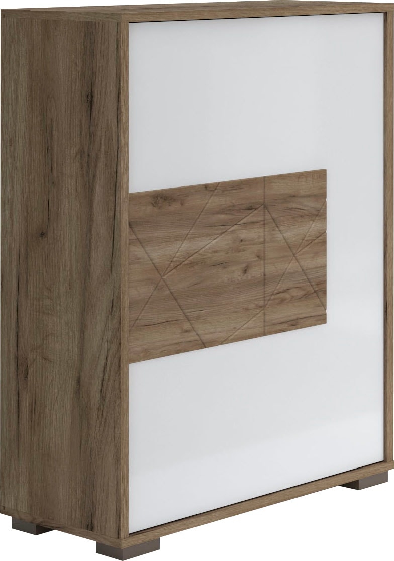 Places of Style Schuhschrank »Stela«, mit Push-to-open-Funktion und weiss UV-lackierte Front von PLACES OF STYLE