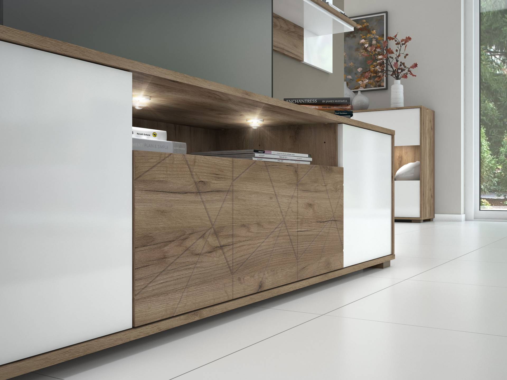 Places of Style TV-Board »Stela«, mit Push-to-open und Soft-Close-Funktion, Hochglanz UV-lackiert Places of Style TV-Board »Stela«, mit Push-to-open und Soft-Close-Funktion, Hochglanz UV-lackiert von PLACES OF STYLE