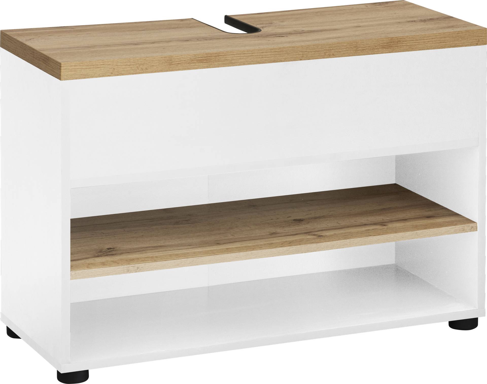 Places of Style Waschbeckenunterschrank »Thessa«, Klappe und Siphonausschnitt, Push-to-open Funktion, BxH: 80 x 56,5 cm Places of Style Waschbeckenunterschrank »Thessa«, Klappe und Siphonausschnitt, Push-to-open Funktion, BxH: 80 x 56,5 cm von PLACES OF STYLE