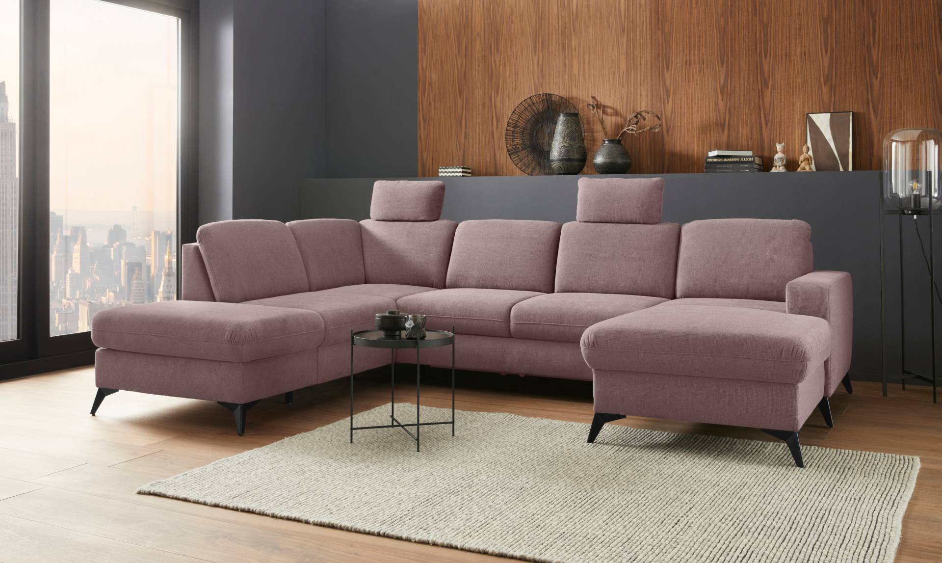 Places of Style Wohnlandschaft »Lolland U-Form«, Wahlweise mit Bettfunktion und Stauraum, auch mit abwischbarem Bezug Places of Style Wohnlandschaft »Lolland U-Form«, Wahlweise mit Bettfunktion und Stauraum, auch mit abwischbarem Bezug von PLACES OF STYLE