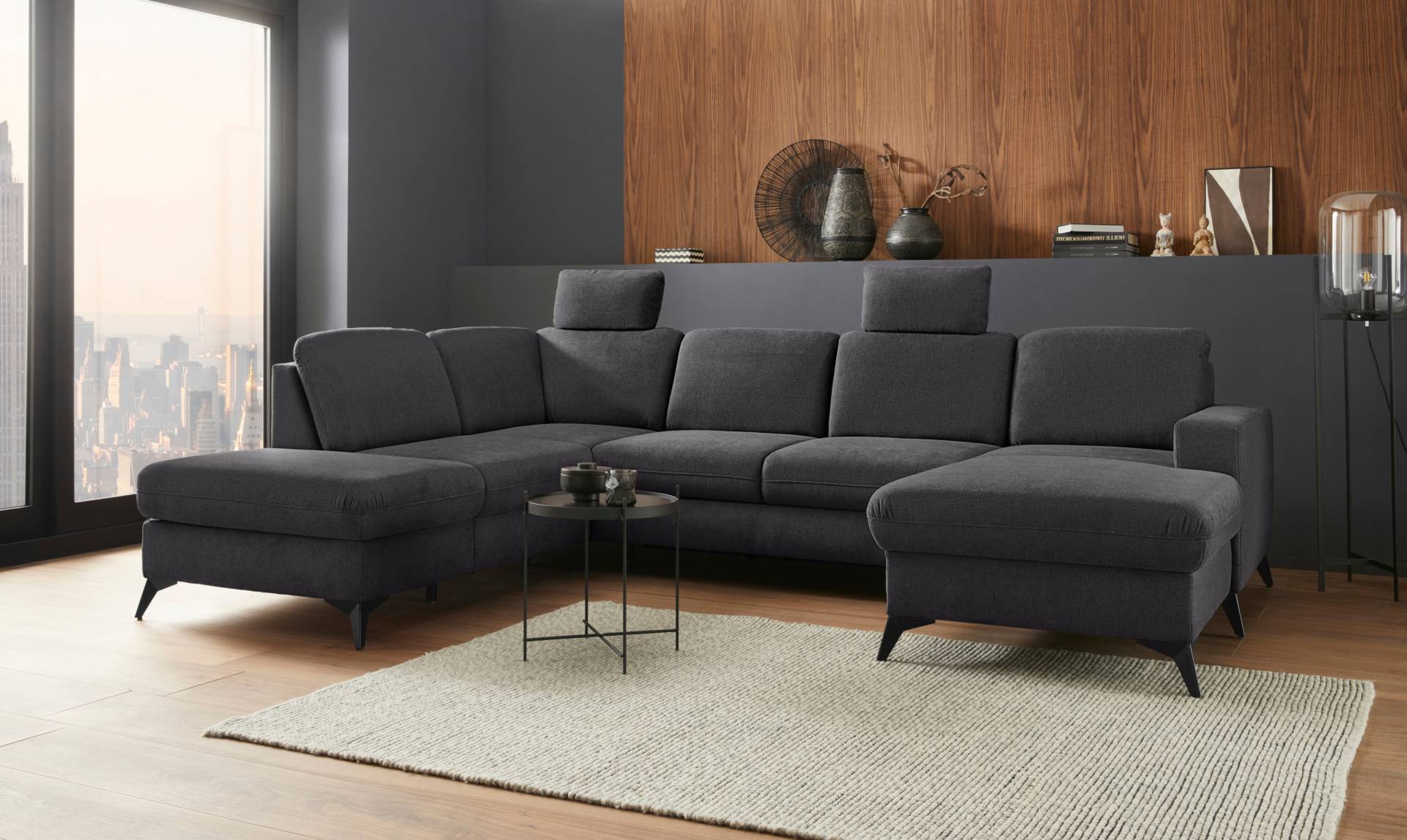 Places of Style Wohnlandschaft »Lolland U-Form«, Wahlweise mit Bettfunktion und Stauraum, auch mit abwischbarem Bezug Places of Style Wohnlandschaft »Lolland U-Form«, Wahlweise mit Bettfunktion und Stauraum, auch mit abwischbarem Bezug von PLACES OF STYLE