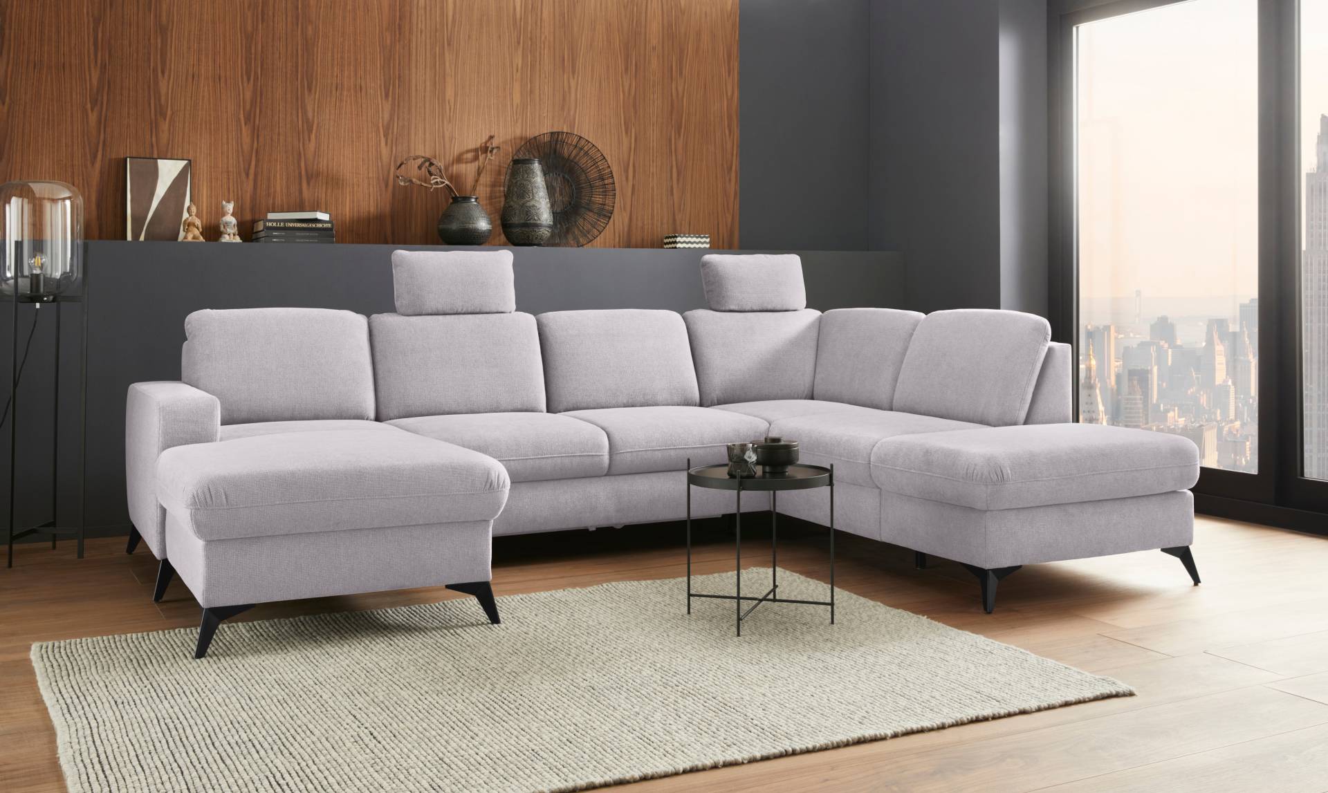 Places of Style Wohnlandschaft »Lolland U-Form«, Wahlweise mit Bettfunktion und Stauraum, auch mit abwischbarem Bezug Places of Style Wohnlandschaft »Lolland U-Form«, Wahlweise mit Bettfunktion und Stauraum, auch mit abwischbarem Bezug von PLACES OF STYLE