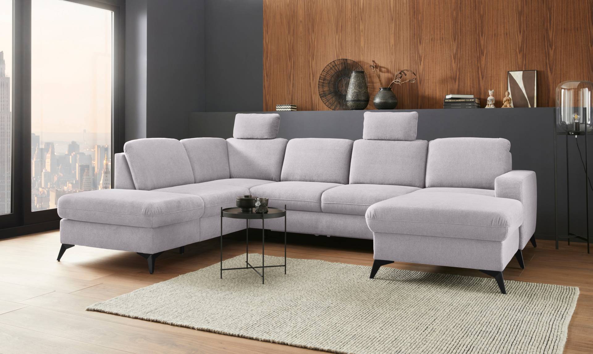 Places of Style Wohnlandschaft »Lolland U-Form«, Wahlweise mit Bettfunktion und Stauraum, auch mit abwischbarem Bezug Places of Style Wohnlandschaft »Lolland U-Form«, Wahlweise mit Bettfunktion und Stauraum, auch mit abwischbarem Bezug von PLACES OF STYLE