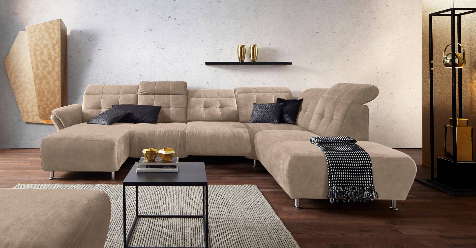 Places of Style Wohnlandschaft »Manhattan U-Form«, 2 Sitze mit elektrischer Relaxfunktion, verstellbare Armlehnen Places of Style Wohnlandschaft »Manhattan U-Form«, 2 Sitze mit elektrischer Relaxfunktion, verstellbare Armlehnen von PLACES OF STYLE